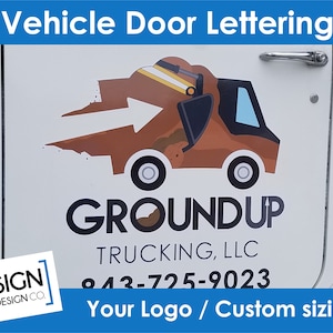 Vehicle Door Logo - Truck Company Decals - Stickers - Car Logo - Your Company Logo - Printed Stickers for TRUCK - CAR - SUV