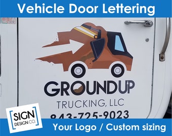 Vehicle Door Logo - Truck Company Decals - Stickers - Car Logo - Your Company Logo - Printed Stickers for TRUCK - CAR - SUV
