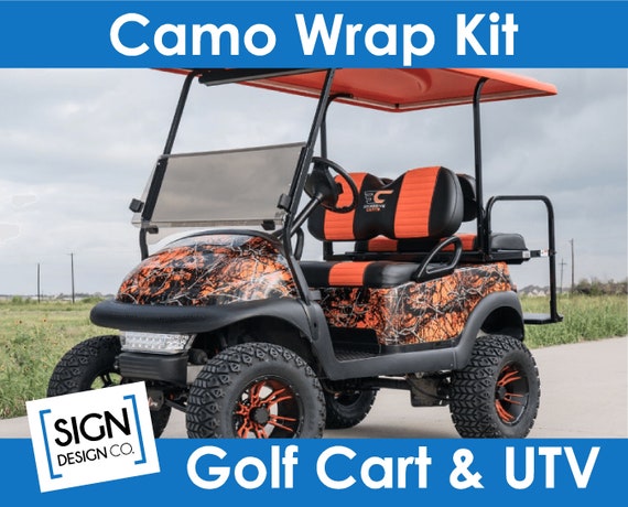 Club Car Precedent Vinyl Golf Cart Seat Cover Set in Camo