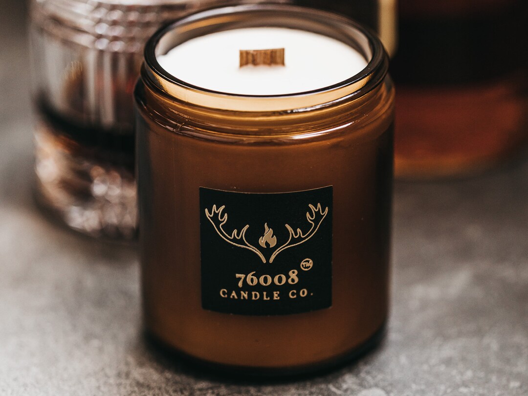 Mahogany Wood Scented Wood Wick Soy Candle | Handmade Candles | Fall ...