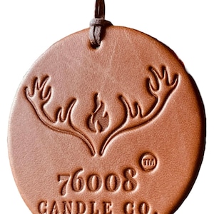 Leather Scented Car Air Freshener | Hanging Air Freshener for Men | Masculine Car Decor | Strong Leather Scent | Locker, Closet, Truck Use
