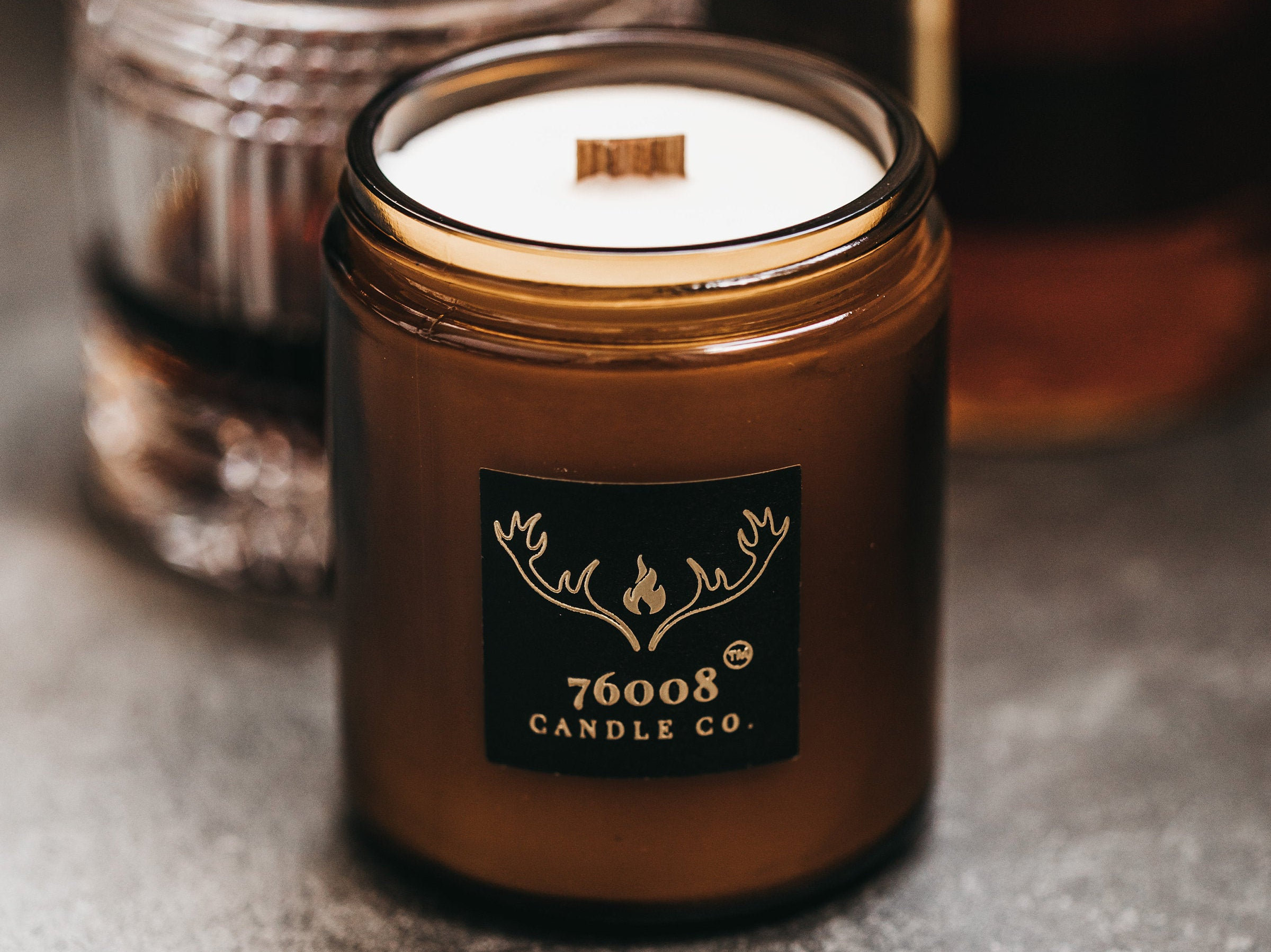 Fireside Scented Wood Wick Candle Hand Poured in Texas Eco Etsy