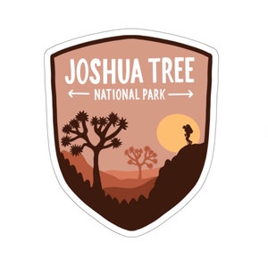 Parc national de Joshua Tree – Autocollant résistant aux intempéries