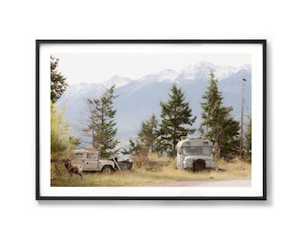 Rocky Mountains Print - Canada Photography, Extra Large Framed Wall Art