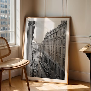 VINTAGE PARIS PRINT - Black and White Photo, Paris Photography, Extra Large Fine Art Print, France Poster, Travel Print, Film Photo Print