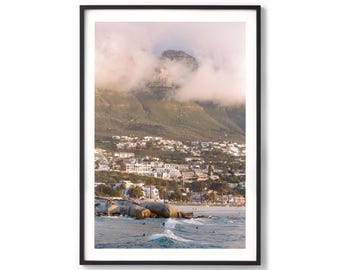 Cape Town Print - South Africa Photography, Extra Large Framed Surf Print