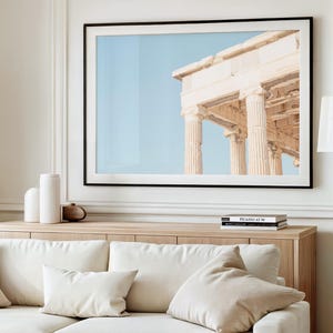 ATHENS PRINT - Framed Fine Art Photography, Greece Wall Art, Acropolis Print, Architecture Photo, Minimalist Wall Art, Large Travel Print