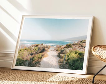 Beach Print - Ocean Photography, Extra Large Framed Coastal Wall Art
