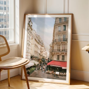 PARIS CAFE PRINT - Framed Fine Art Photography, Paris Wall Art, Paris Cafe Photography, Extra Large France Framed Print, Film Photo Print