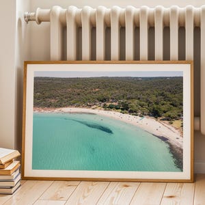 MEELUP BEACH PRINT - Framed Western Australia Wall Art, Ocean Print, Coastal Poster, Beach Aerial Print, Extra Large Photography Print