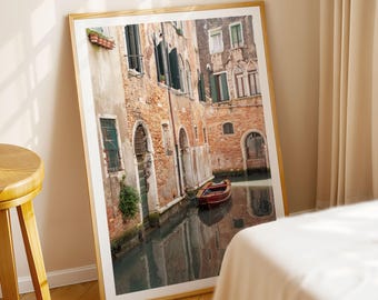 Venice Canals Print - Italy Photography, Extra Large Framed Wall Art