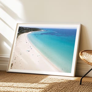 EAGLE BAY PRINT - Western Australia Poster, Strand Wand Kunst, Horizontaler Ozean Druck, Fine Art Fotografie Druck, Weißer Sandstrand