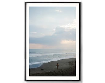 Surf Print - Bali Photography, Canggu Beach Photo, Extra Large Framed Ocean Print
