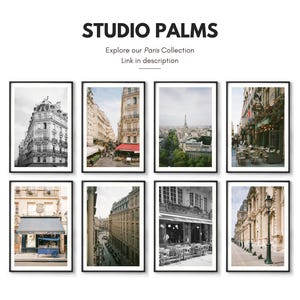 Vintage Paris Prints – Zestaw 3 – Sztuka ścienna Paryża, Wieża Eiffla, Fotografia kawiarni paryskich, Czarno-białe zdjęcia w ramkach, Bardzo duża sztuka ścienna zdjęcie 10