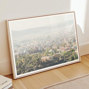 ATHENS PRINT - Framed Fine Art Photography Print, Greece Wall Art, Athens Photography, Extra Large Wall Art, Europe Travel Print, Cityscape