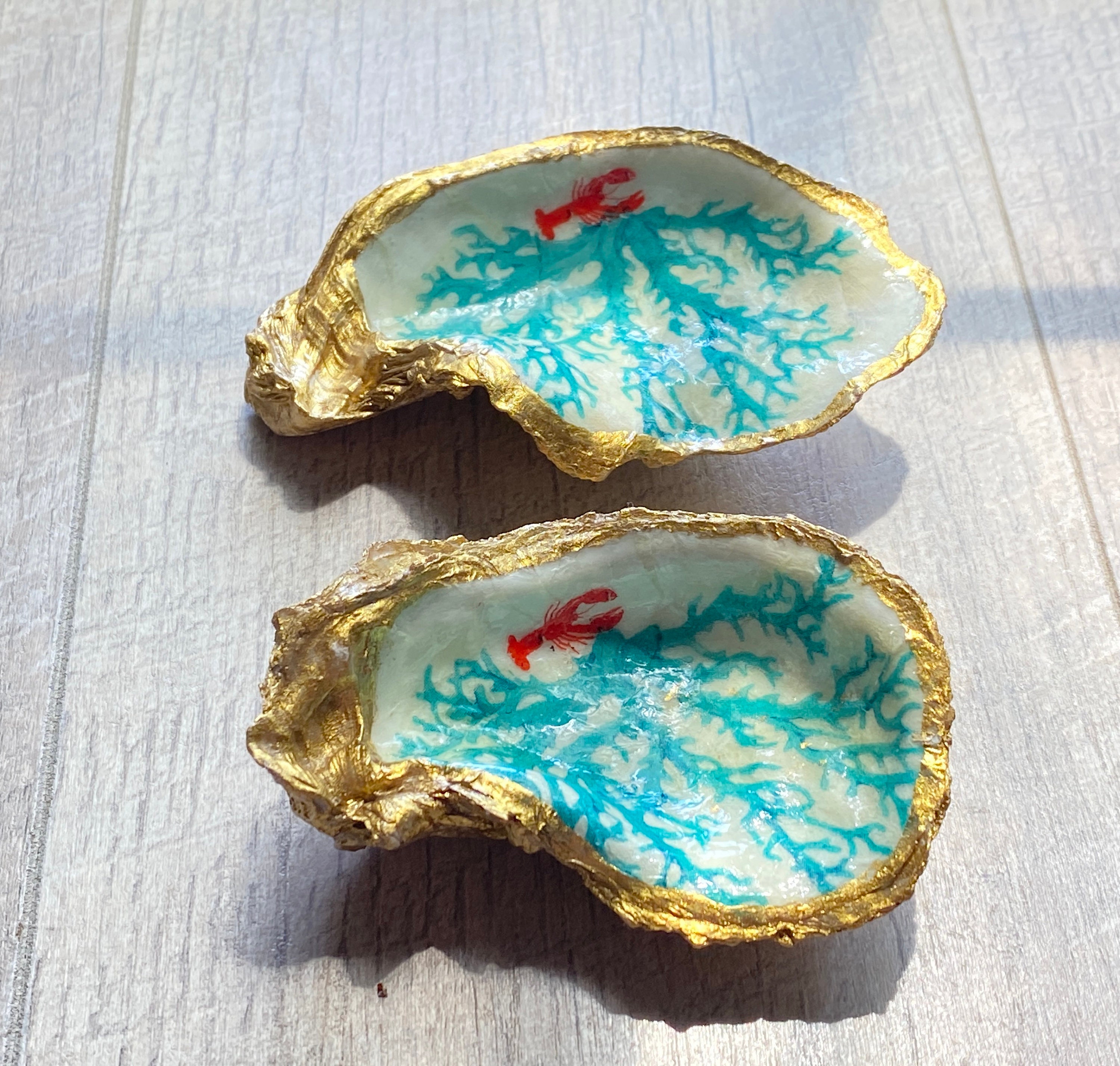 Coastal Style Natural Oyster Jewelry Dish Ring Plate Etsy