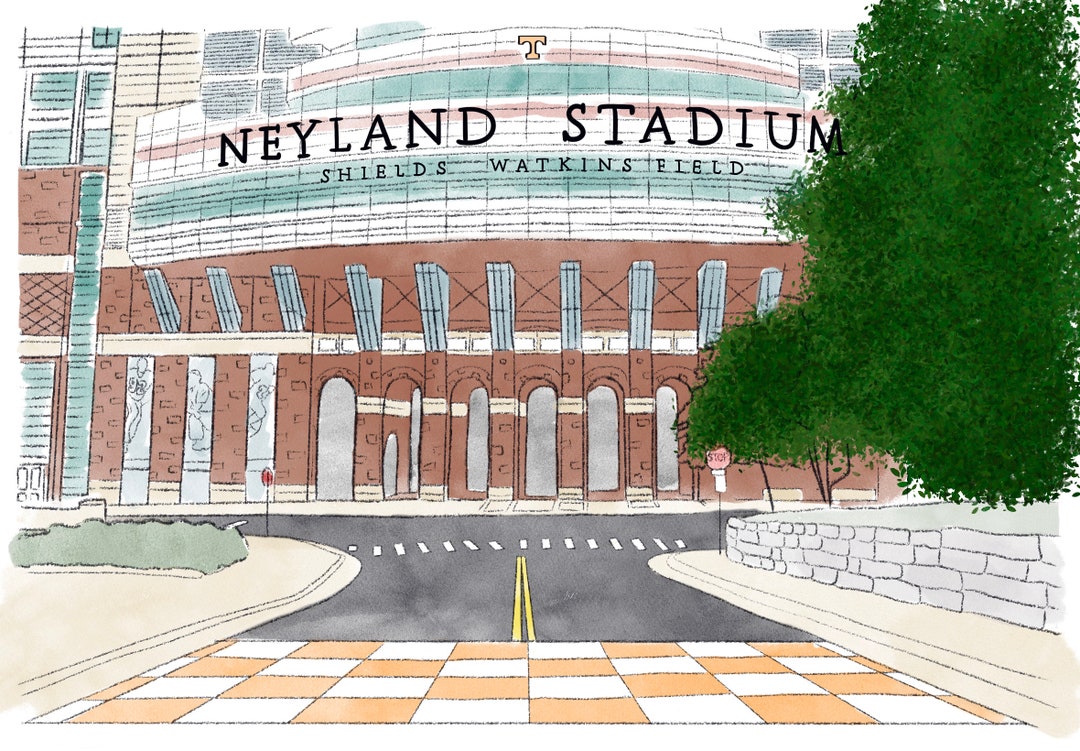 University of Tennessee Neyland Stadium Digital Download - Etsy
