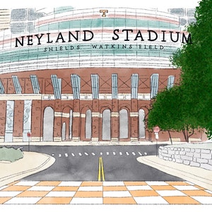 University of Tennessee Neyland Stadium Digital Download