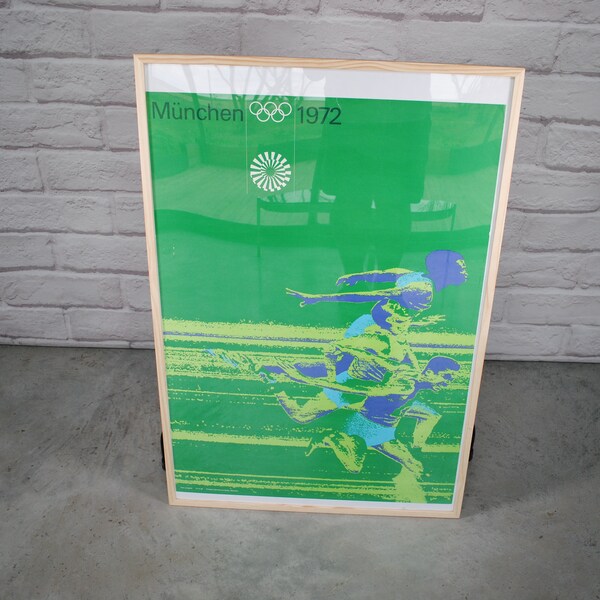 Affiche jeux olympiques munchen 1972 vintage