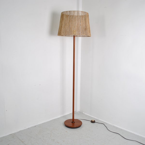 Lampadaire en teck 1970