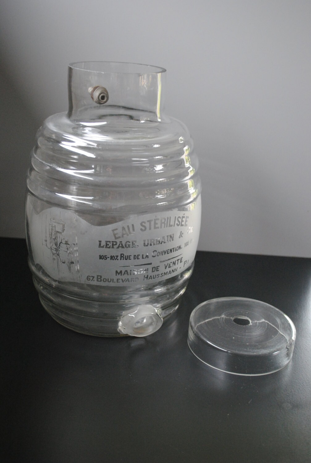 Antique French Paris Bonbonne Vintage 1900