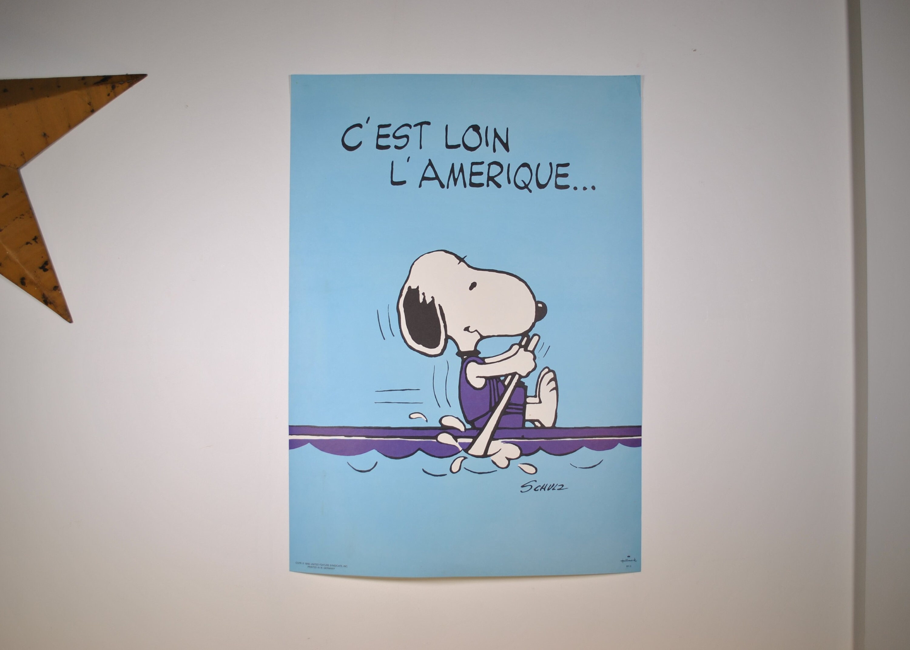Affiche Originale Snoopy 1958/1965