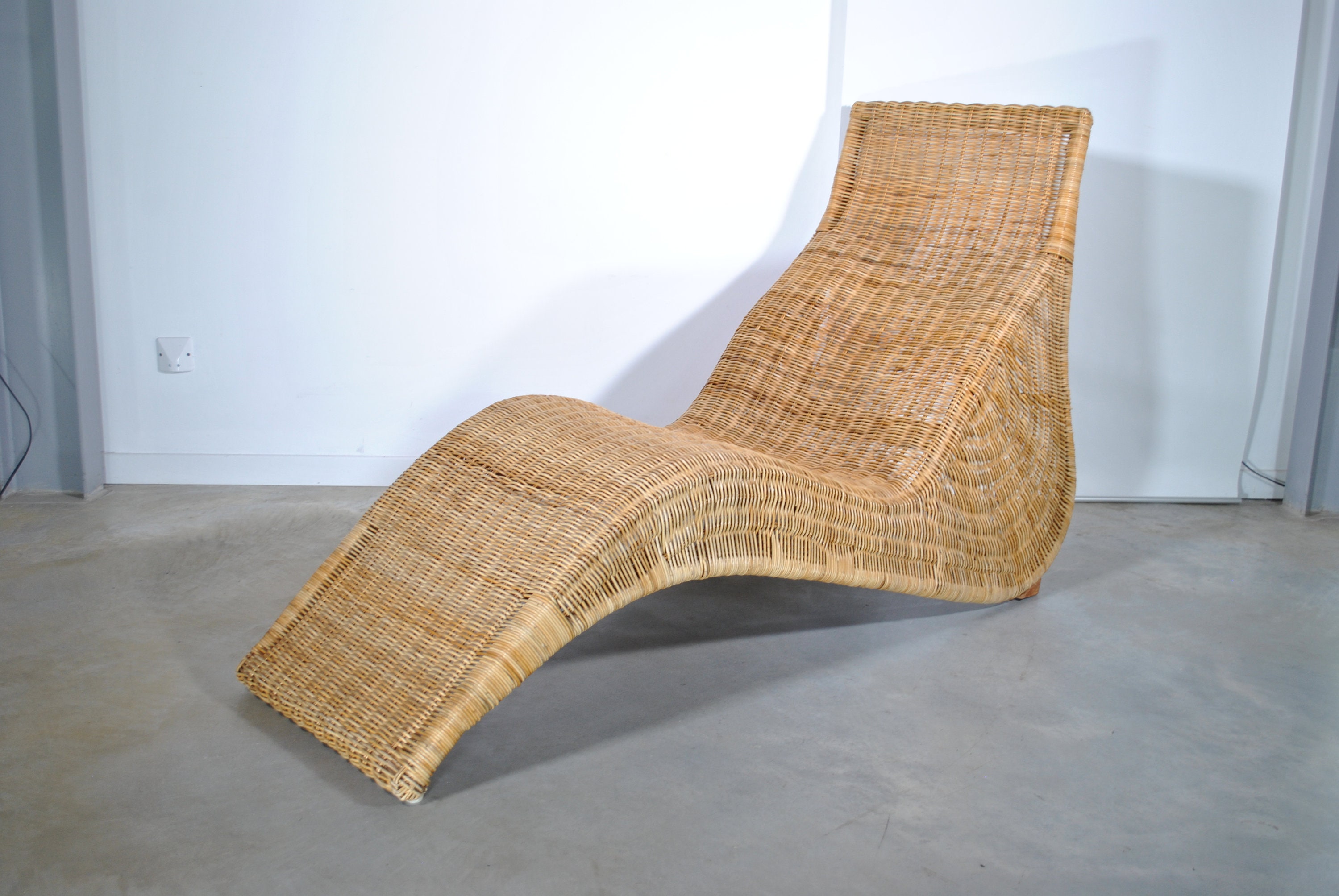 Chaise Longue En Rotin