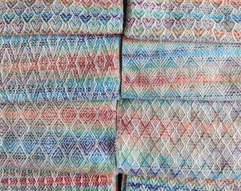 Cheerful Rainbow Hand Dyed Handwoven Tea Towel | Handwoven Hand Towel | Mother's Day, Housewarming, or Wedding Gift