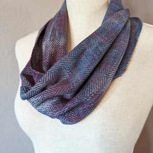 Handwoven Cowl in Luxurious Soft Seacell Cotton Blend Hand Dyed