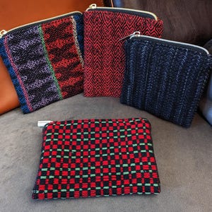 Bolsa com zíper feita à mão ou porta-moedas para organizar tudo
