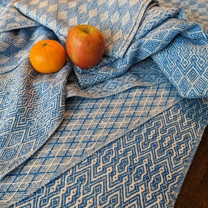 Blues Handwoven Tea Towel | Handwoven Hand Towel | Mother's Day, Housewarming, or Wedding Gift