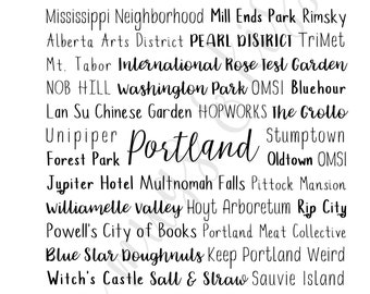 Portland, OR Spiral Notebook| Spiral Notebook Custom Notebook