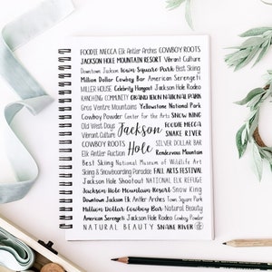 Jackson Hole, WY Spiral Notebook | Jackson Hole, WY | Custom Notebook | Personalized Notebook | Personalized Gift | Journal | Jackson Hole