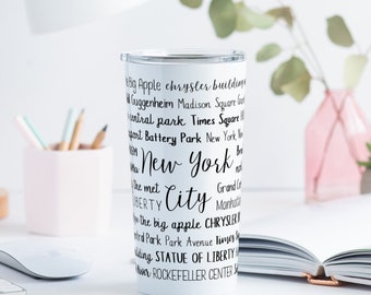 New York City, NY Tumbler | Custom Tumbler | Custom Mug | Personalized Mug | Personalized Gift | Insulated | Stainless Steel | NYC New York