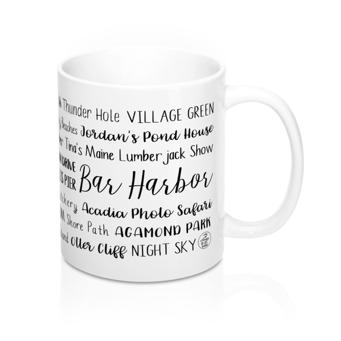 Bar Harbor ME Mug Bar Harbor ME Coffee Mug Custom Mug Etsy