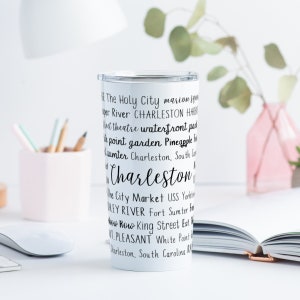 Charleston, SC Tumbler | Custom Tumbler | Custom Mug | Personalized Mug | Personalized Gift | Insulated | Stainless Steel | South Carolina