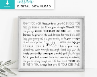 Promises of God Digital Download | Promises of God | Printable Art Print | Instant Download | Custom Print | Custom Gift | Christian Hope
