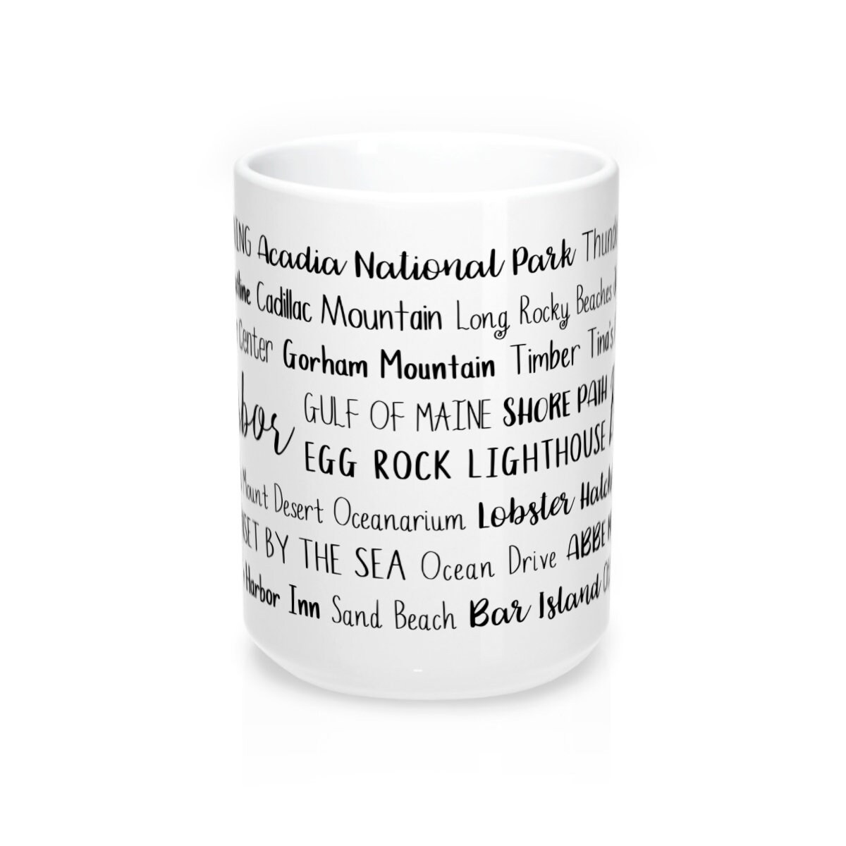 Bar Harbor ME Mug Bar Harbor ME Coffee Mug Custom Mug Etsy
