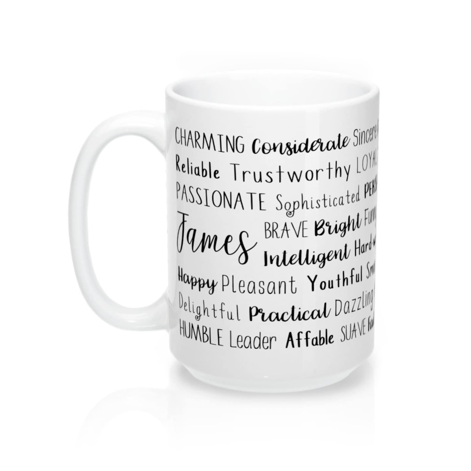 James Coffee Mug Ceramic Personalized Unique James Gift Etsy