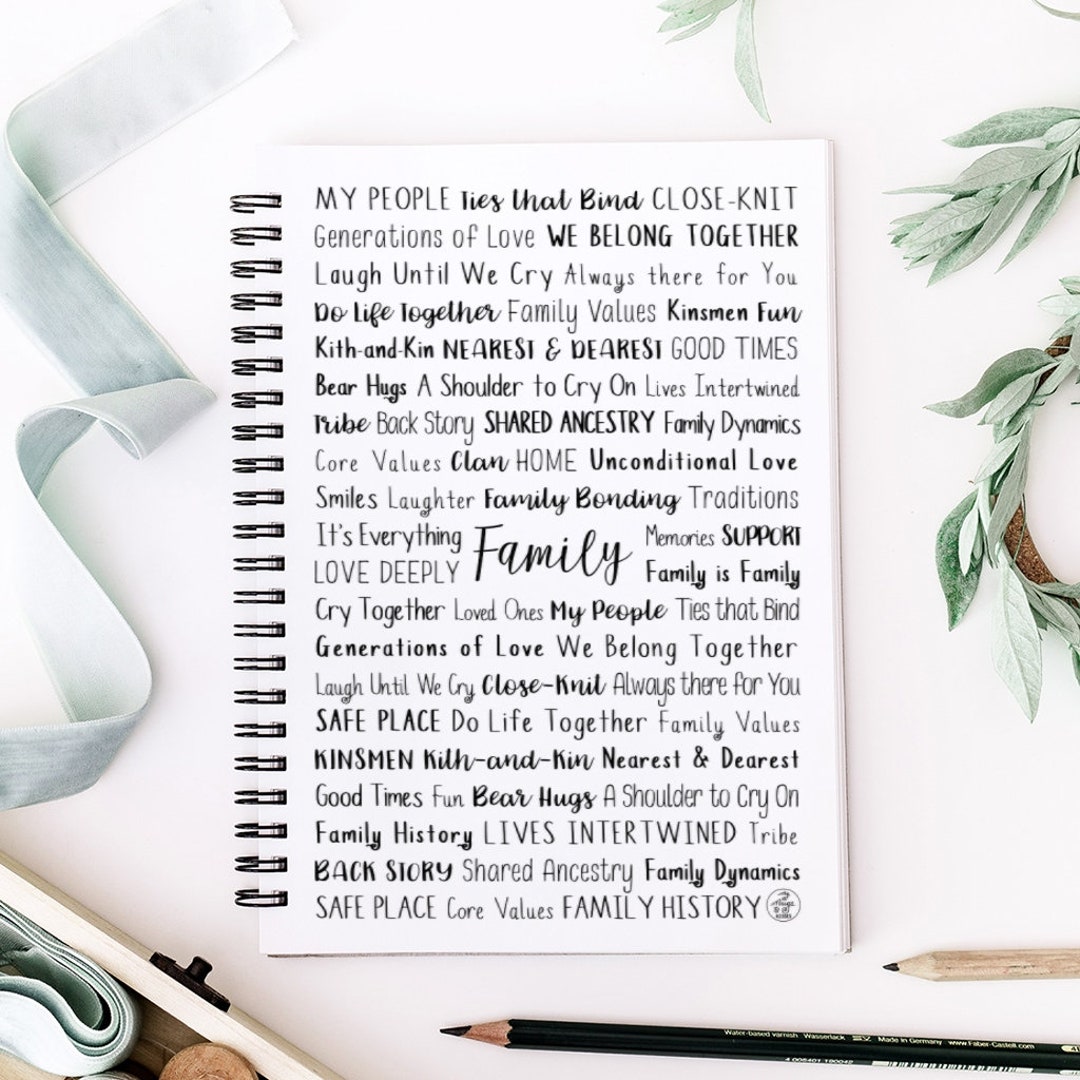 Family Spiral Notebook | Family | Custom Notebook | Personalized ...