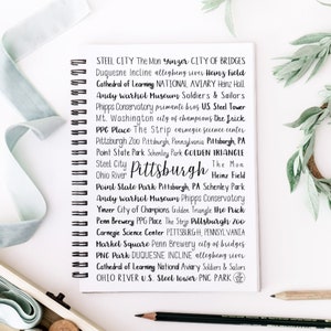 Pittsburgh, PA Spiral Notebook | Spiral Notebook | Custom Notebook | Personalized Notebook | Personalized Gifts | Journal | Pennsylvania
