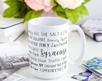 Syracuse, NY Mug | Coffee Mug | Syracuse | Syracuse, NY | NY | New York | Syracuse Gift | New York Gift | City Mug
