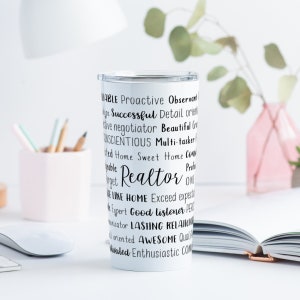 Realtor Tumbler | Realtor Closing Gift | Realtor Gift | Housewarming Gift | Personalized Gift | Personalized Tumbler | Stainless Steel