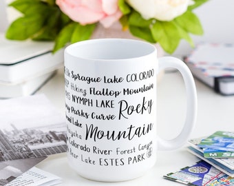 Rocky Mountain Mug | Coffee Mug | Rocky Mountain | National Park | National Park Gift | Rocky Mountain Gift | Road Trip | Hiking | Colorado