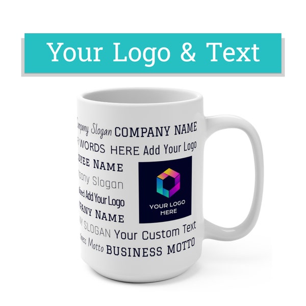 Business Logo Mugs Etsy