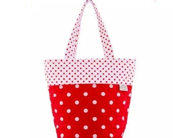 Funicul Dual Tone Polkadot Bag / Birthday gift / Gift for her / Gift for mom
