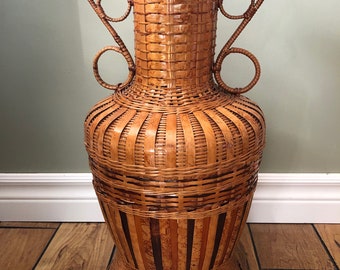 Large Wicker Vase Etsy