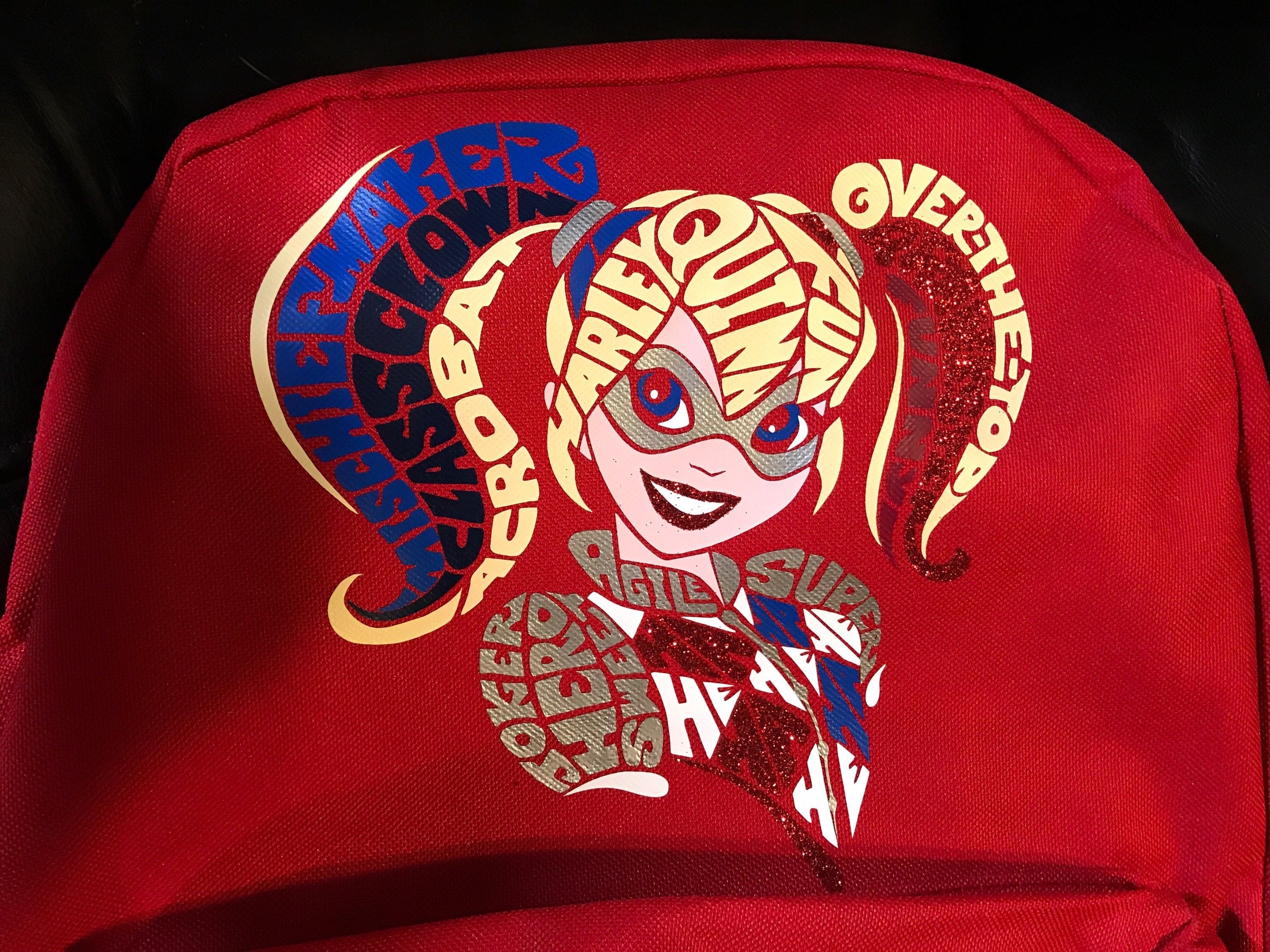 Harley Quinn Backpack Etsy