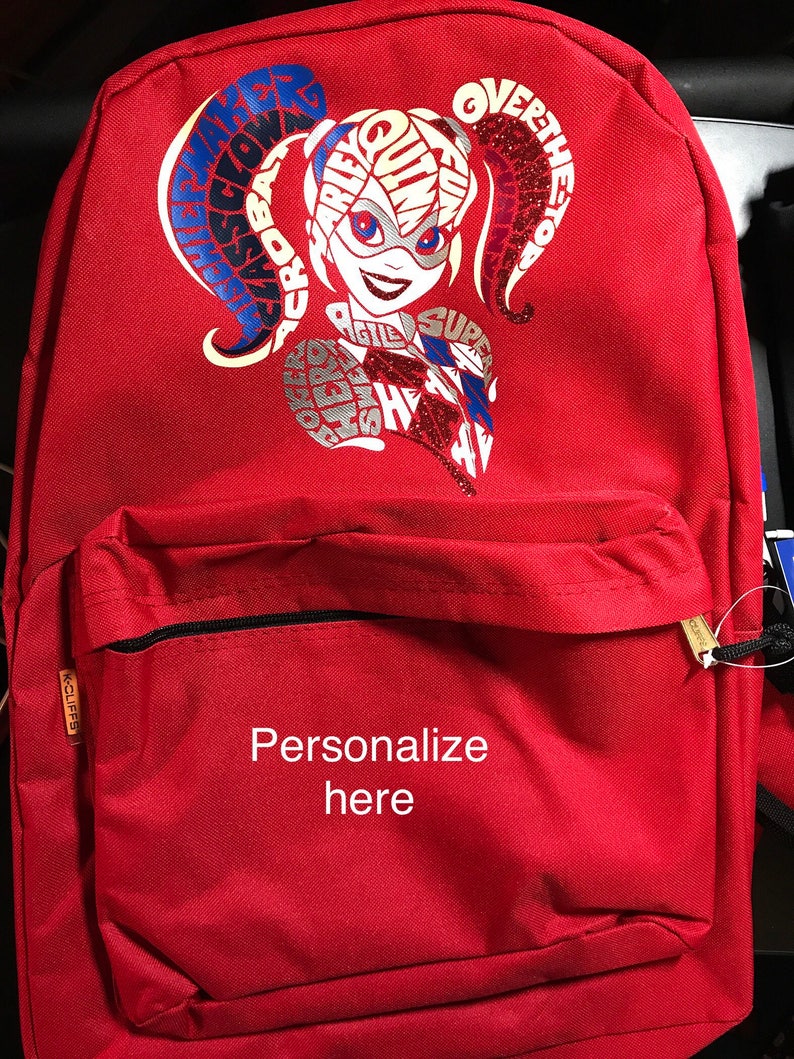 Harley Quinn Backpack Etsy