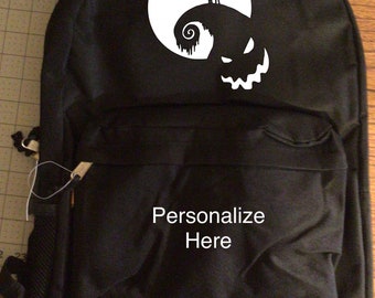 Nighmare before Christmas Backpack, personalized